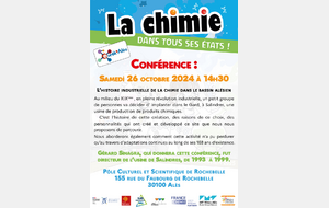 Conférence sur l'histoire de la chimie sur le bassin Alésien ⚗️ 