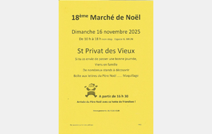 MARCHE DE NOEL ST PRIVAT DES VIEUX