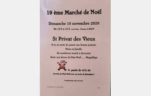MARCHE DE NOEL SAINT PRIVAT DES VIEUX
