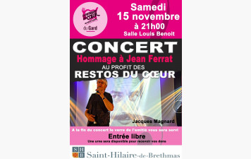 Soirée au profit des restos du coeur