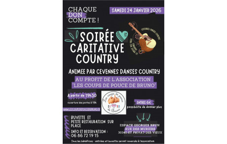 Soirée caritative danse country